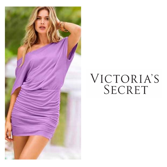 NWOT VS Lilac Off-the-Shoulder Mini Dress