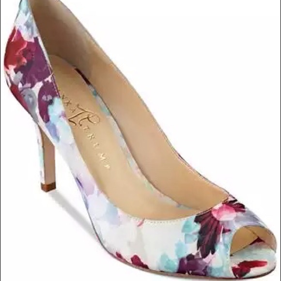 Ivanka Trump Shoes - Ivanka Trump "Cleo" Floral peep toes
