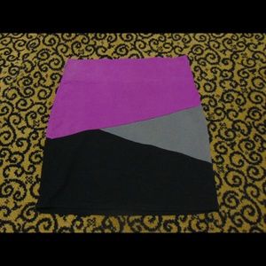 Multi-color Pencil Skirt