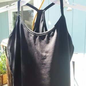 Black north face workout tank top.