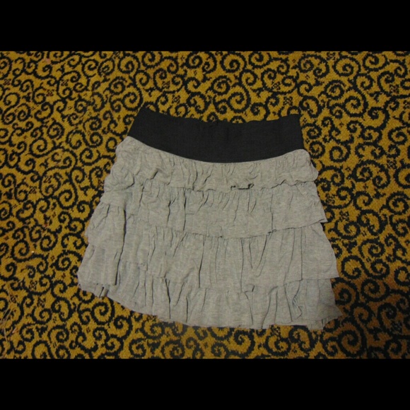 Multiple-layer Grey Skirt
