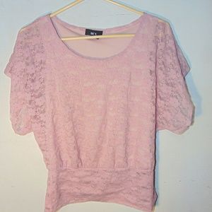 Pink Lace Top