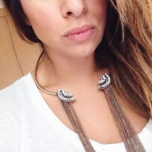 Zara Jewelry - | REDUCED | ZARA Rhinestone/Fringe Collar Necklace Zara Jewelry - | REDUCED | ZARA Rhinestone/Fringe Collar Necklace