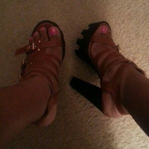 Brown heels