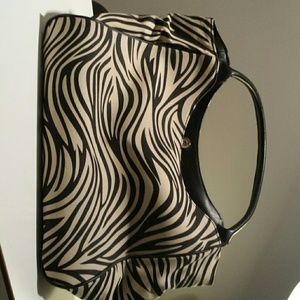 Zebra print every day bag