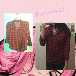 [TRADED]🌚 Half-sleeve plaid flannel 🌝