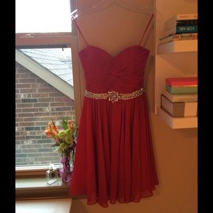 Red homecoming dress