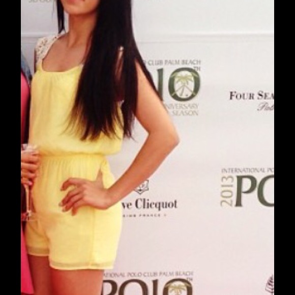 Yellow summer romper