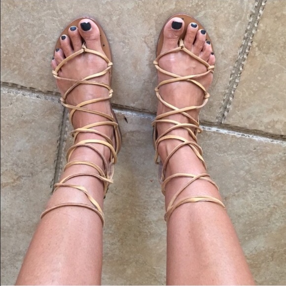 Zara sold out sandals. Leather great condition