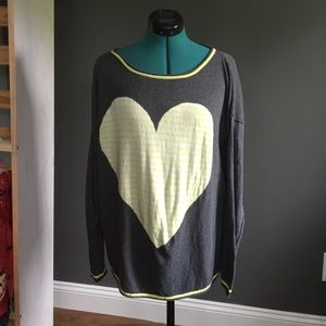 525 America Bloomigdales Heart Sweater