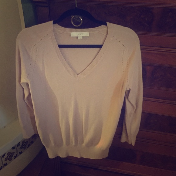 Loft blush pink sweater