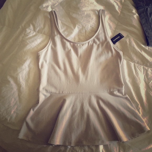 Peplum tank top