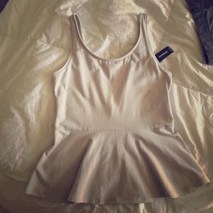Peplum tank top