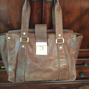 Leather Tory Burch Handbag