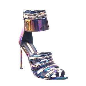 Size 9 - BCBG - iridescent (hologram)- 4.5 in heel