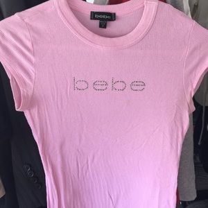 Pink shirt from Bebe
