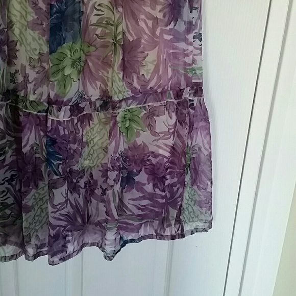Beautiful Purple Floral Maxi Dress