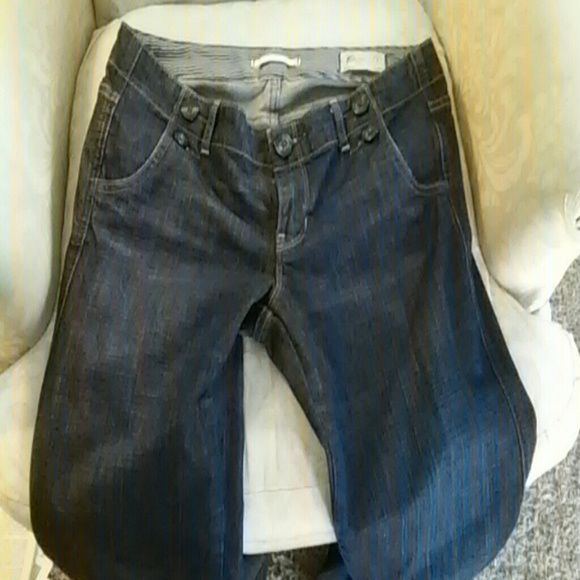 SOLD—Dark rinse flare jeans