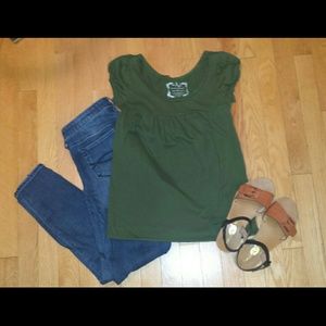 Hunter green hobo tshirt