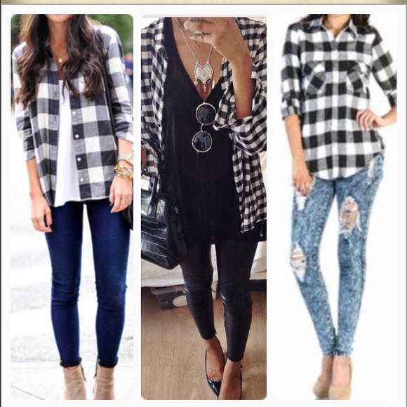 Last one🍁New🍁Plaid shirt🍁 - Picture 2 of 4