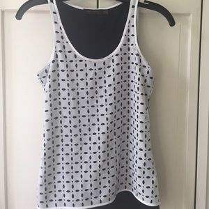 Black and White top from The Limited.