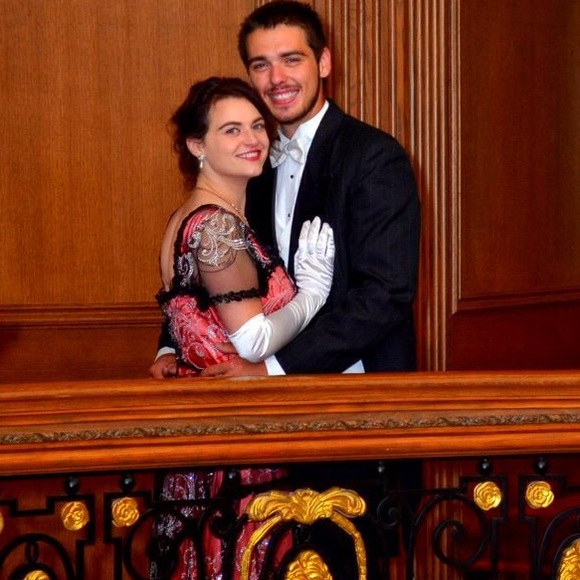 Titanic Rose Dinner Dress replica - Picture 4 of 5