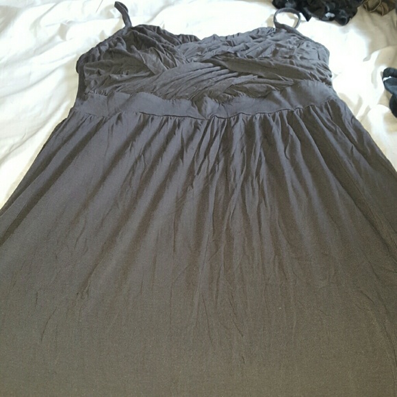 Grey long maternity dress