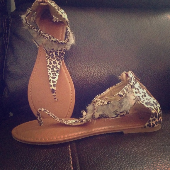 Leopard sandals