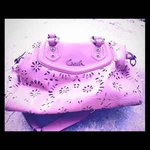 Coach Rose Ashley Lace Leather bag B1382-F21929