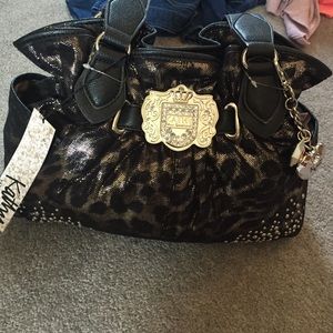 cheetah bling kathy van zeeland bag NWT