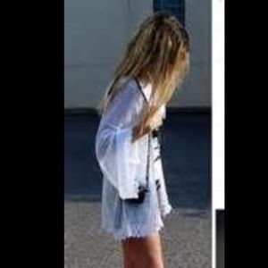 Sexy SCF swim cover up or lace jacket