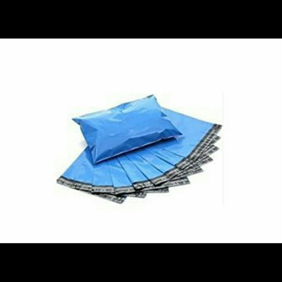 25 blue 10x13 poly mailers