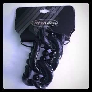 Black fashion statement bracelet