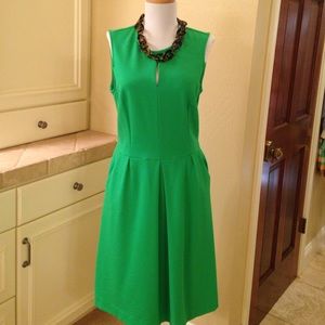 Green knit Sharagno noir dress