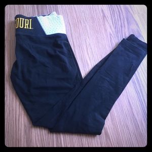 XS PINK bling Mizzou leggings