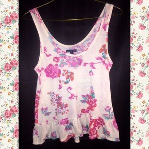 Cream- Floral American Eagle outfitters Tank 🌺🌸