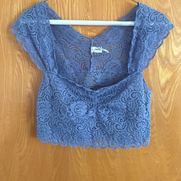 Free people lace crop top