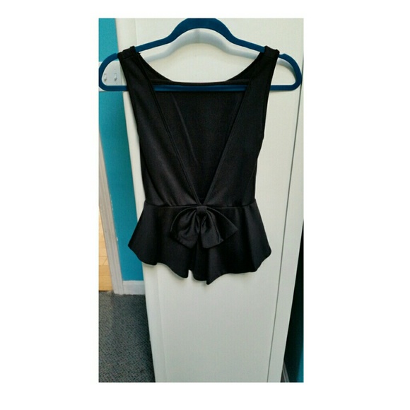 Cute open back tank top