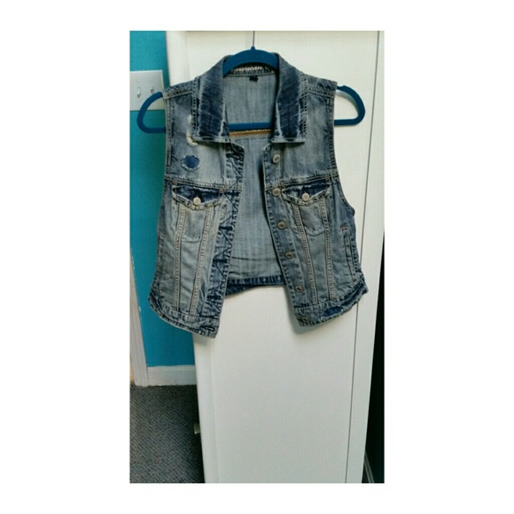 Denim jean vest
