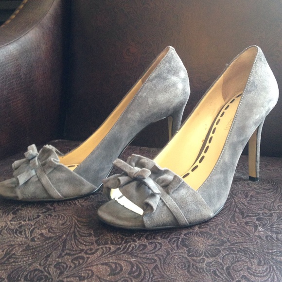Peep toe high heels