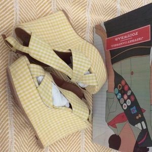 Jeffrey Campbell "Mariel" hello gingham sandals