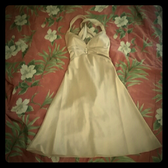 Gold dress