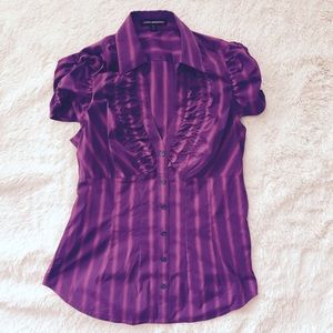 Express Top - Fuchsia with pattern.