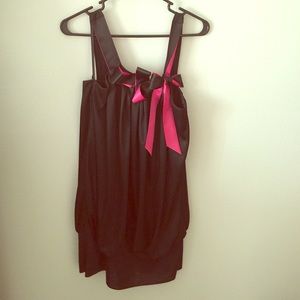 Hot pink and black dress from Windsor.