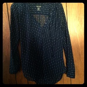 Sheer long sleeve top