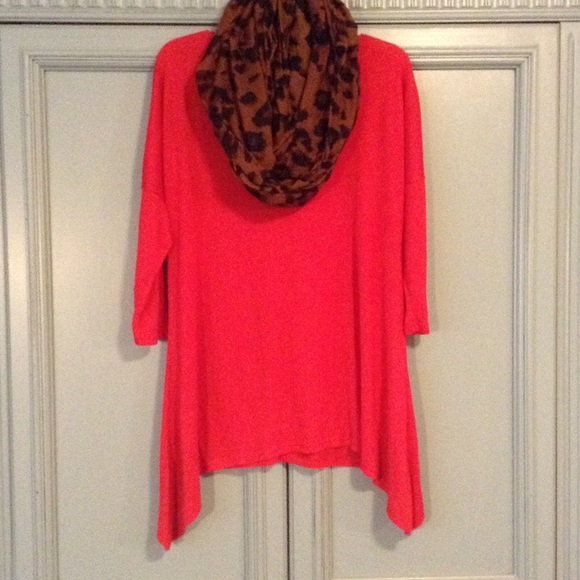 Red loose fitting top