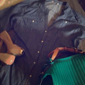 Jean shirt dress
