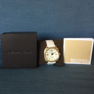 Michael Kors White/Gold Watch