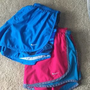 Two Nike free shorts size medium