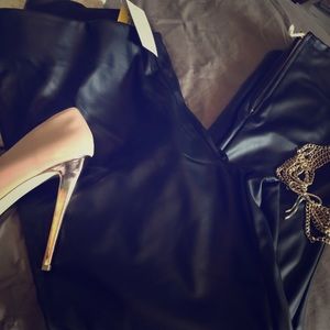 Brand new leather jeggins